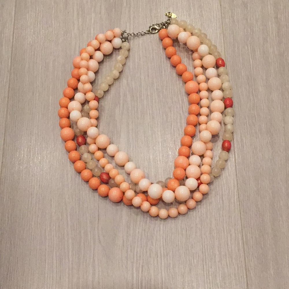 Orange Beaded Necklace